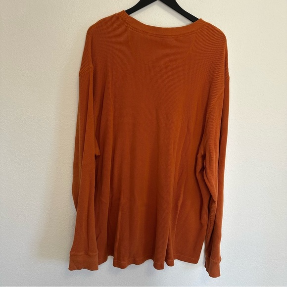 Men’s St. John’s Bay Long Sleeve Shirt Orange 2XLT - Picture 4 of 4